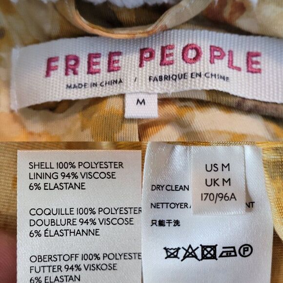 Free People Tessa Teddy Coat M Cream Faux Fur Longline Duster Glam OB1064886 - Picture 3 of 14